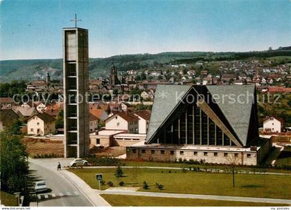 Tauberbischofsheim Kirche St Bonifatius Stadtblick