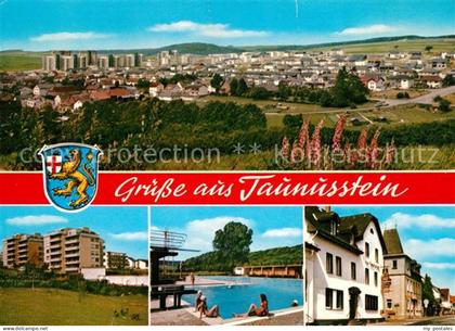 Taunusstein Freibad Neubauten-Wohnbloecke
