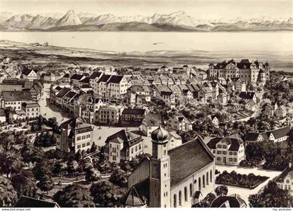 Tettnang Bodenseekreis BW Bodensee Alpen Kirche Stadtansicht Zeichnung Zwiebelda