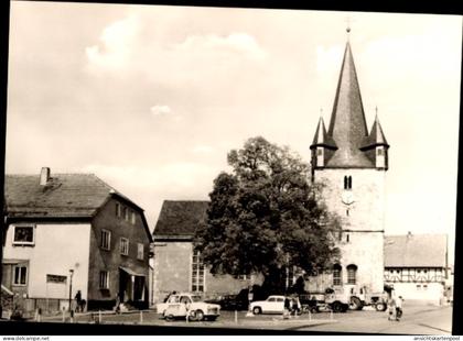 CPA Marksuhl in Thüringen, Marktplatz, Kirche