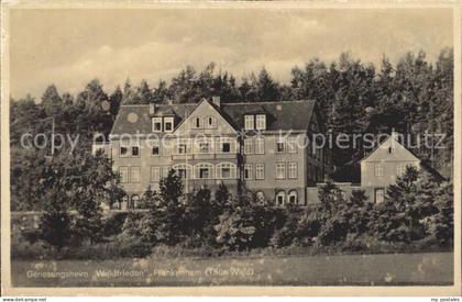 Frankenhain Thueringen Genesungsheim Waldfrieden