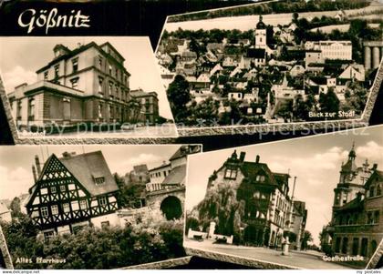 Goessnitz Thueringen Bahnhof Stadtblick Altes Pfarrhaus Goethestrasse