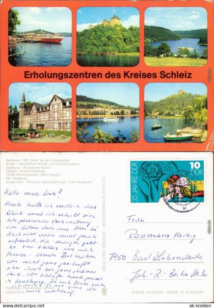 MS Saalburg, Ziegenrück, Burgk, Saalburg-Ebersdorf, Walsburg g1984
