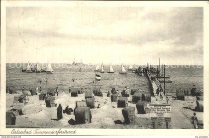 Timmendorfer Strand Strand mit Segelbooten