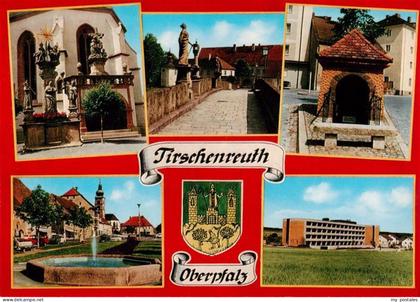 Tirschenreuth Kirche Brunnen Bruecke Teilansichten