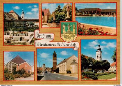 Tirschenreuth Teilansichten Kirchen Schwimmbad