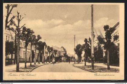 AK Trebbin /Kr. Teltow, Partie in der Bahnhofstrasse