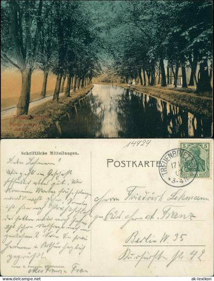 Ansichtskarte Treuenbrietzen Partie in den Anlagen 1909