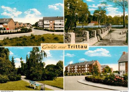 Trittau Wohnsiedlung Hochhaeuser Parkanlagen