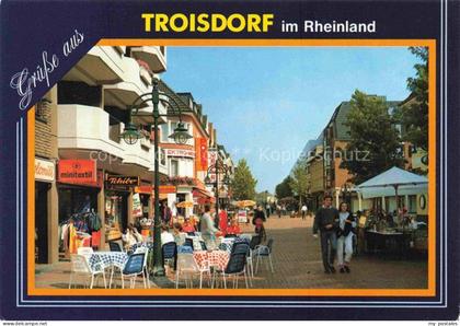 Troisdorf Koelner Strasse Fussgaengerzone Strassencafés
