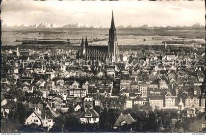 Ulm Donau Blick auf Ulm mit Dom