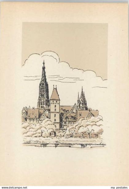 Ulm Donau Ulm Kuenstlerkarte