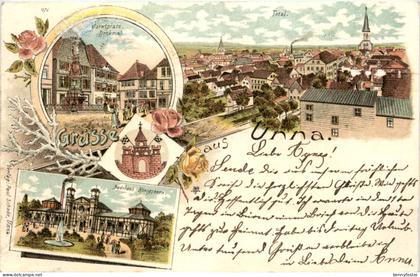 Gruss aus Unna - Litho
