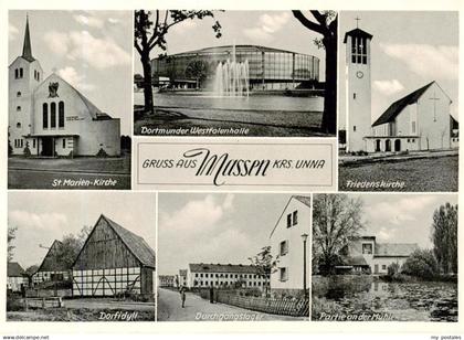 Massen Unna St Marien Kirche Dortmunder Westfalenhalle Friedenskirche Dorfidyll