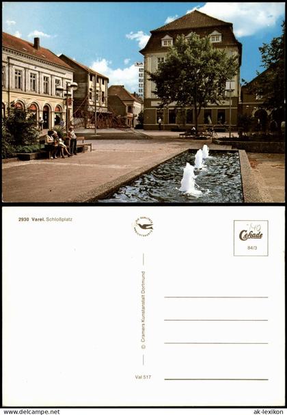 Ansichtskarte Varel Schloßplatz 1984