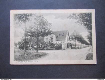 AK um 1910 Gruss aus Hesselteich (Versmold) Verlag Heinrich Kolbe, Versmold