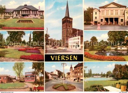 Viersen Teilansichten Parkanlagen Kirche