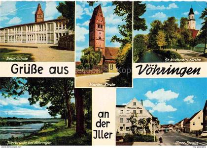 Voehringen Iller Neue Schule St Michaels Kirche Illerbruecke Ulmer Strasse