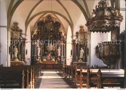 Vreden Innenansicht der Barockkirche Zwillbrock Kanzel Altar