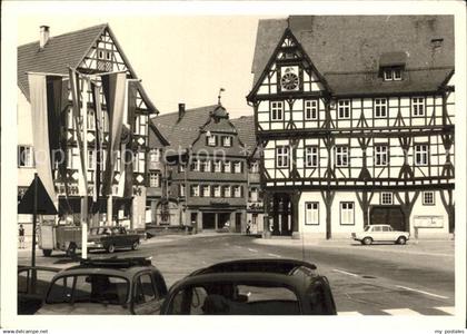 Waiblingen Marktplatz Fachwerkhaeuser