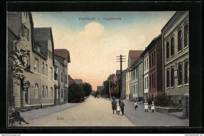 AK Waldbröl, Blick auf die Hauptstrasse