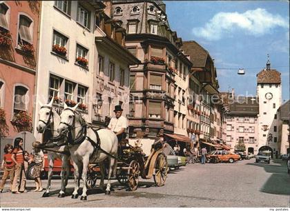 Waldshut-Tiengen Kaiserstrasse Hochzeitskutsche Stadttor