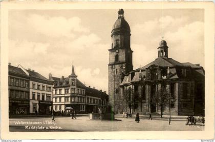 Waltershausen in Thüringen, Marktplatz u. Kirche