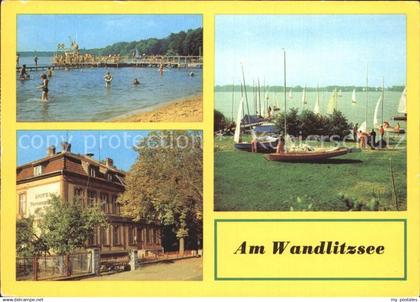 Wandlitz See Segelboote Strandbad