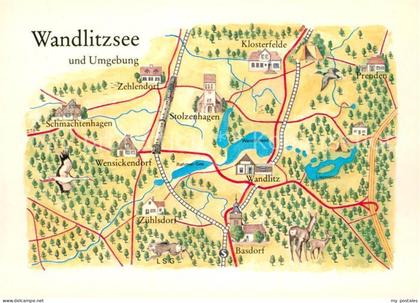 Wandlitz Wandlitzsee Panoramakarte