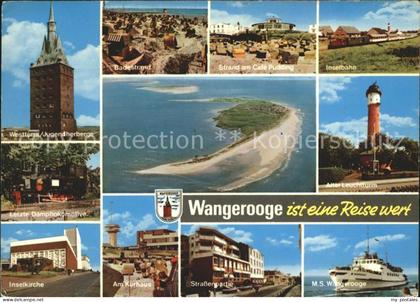 Wangerooge Nordseebad Letzte Dampflokomotive Kirche M.S. Wangerooge Kurhaus