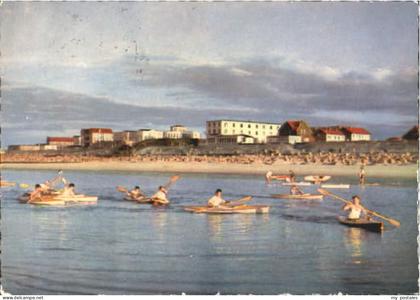 Wangerooge Nordseebad Wangerooge Strand Kanu x 1959