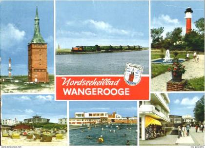 Wangerooge Nordseebad Wangerooge Turm Eisenbahn Strand Schwimmbad Leuchtturm x 1