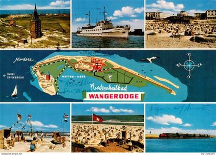 Wangerooge Wangeroog Nordseebad Westturm MS Wangerooge Strandpartien Inselbahn