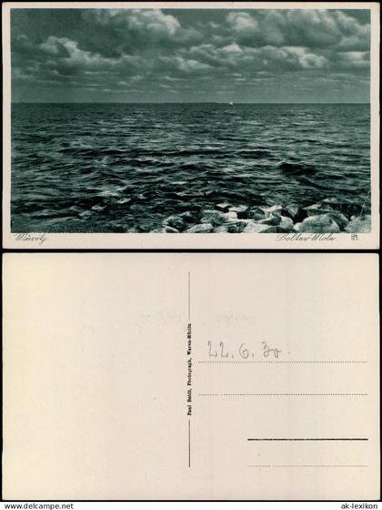 Ansichtskarte Waren (Müritz) Mole 1930