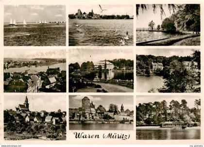 Waren Mueritz Panorama Stadtansichten Uferpartie an der Mueritz Mecklenburgische