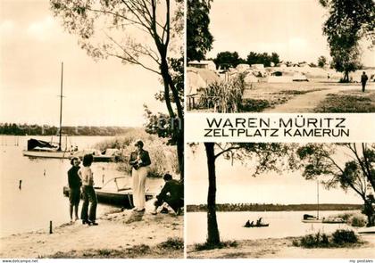 Waren Mueritz Zeltplatz Kamerun an der Mueritz Mecklenburgische Seenplatte