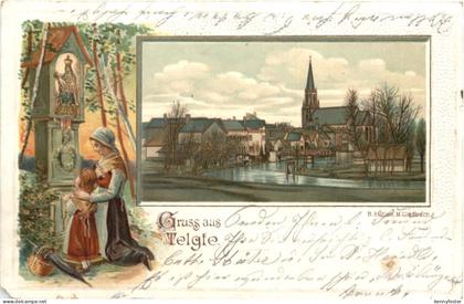 Gruss aus Telgte - Litho