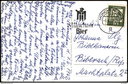 Ansichtskarte Wasserburg am Inn Wasserburg a. Inn Panorama-Ansicht 1962
