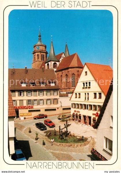 Weil der Stadt Narrenbrunnen Kirche