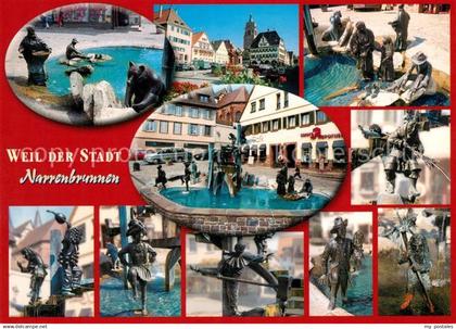 Weil der Stadt Narrenbrunnen Rathaus