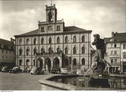 Weimar Thueringen Weimar Rathaus Neptunbrunnen