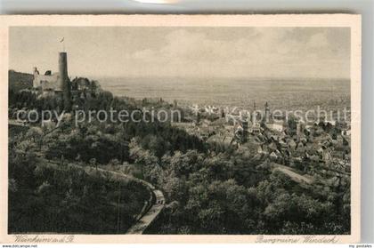 Weinheim Bergstrasse Burgruine Windeck