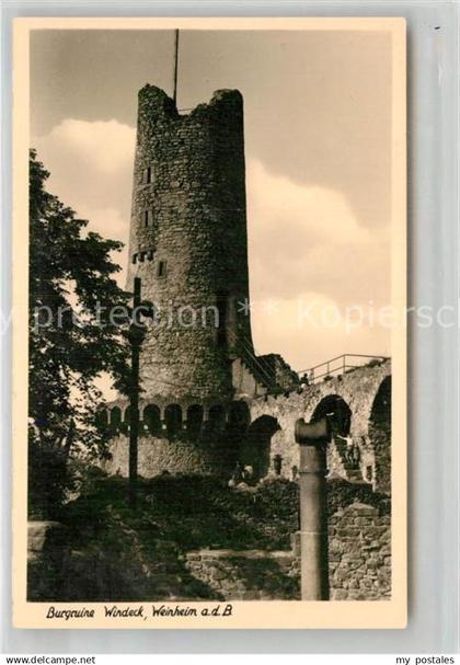 Weinheim Bergstrasse Burgruine Windeck