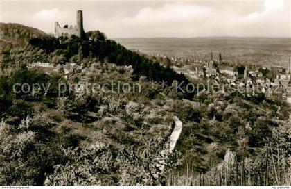Weinheim Bergstrasse Burgruine Windeck Panorama