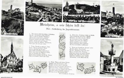 Weinheim Bergstrasse Weinheim Robensteiner Brunnen Wachenburg