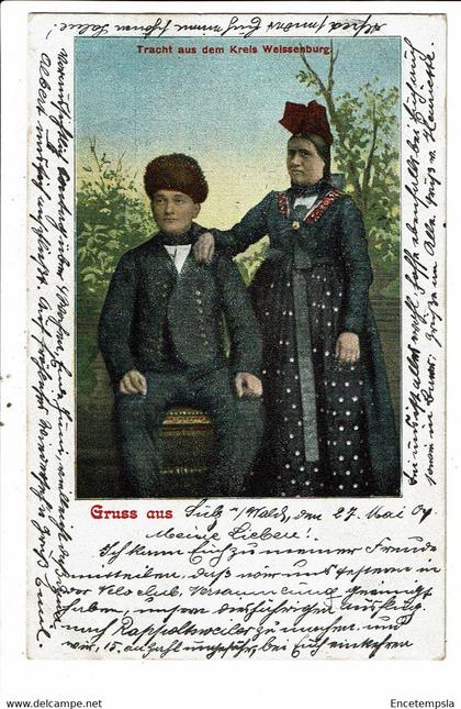 CPA Carte Postale Germany-Weißenburg-Tracht aus dem Kreis Weissenburg 1904  VM31421