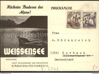 Weissensee Kaernten Seepanorama