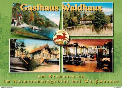 Weisswasser  Oberlausitz Gasthaus Waldhaus am Braunsteich Gastraum