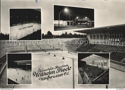Weisswasser Oberlausitz Kunsteisstadtion Wilhelm Pieck