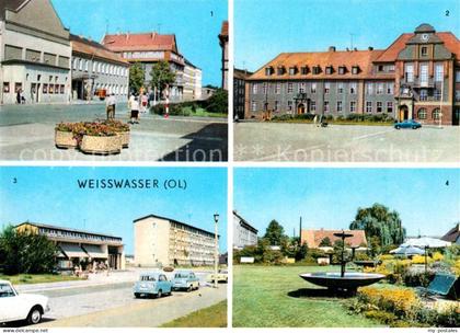 Weisswasser Oberlausitz Muskauer Strasse Rathaus Wohnkomplex Humboldtstr Anlagen